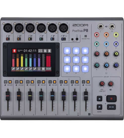 Zoom PodTrak P8 Portable Multitrack Podcast Recorder